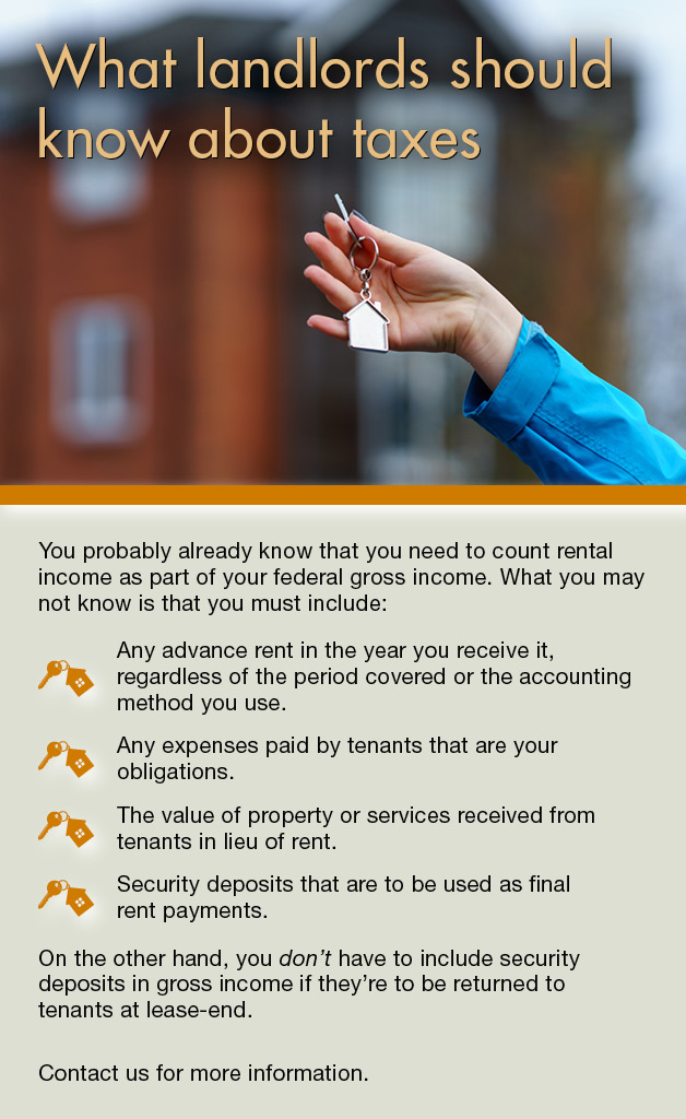 What landlords should know about taxes