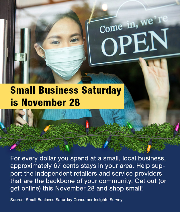 Small Business Saturday is November 28