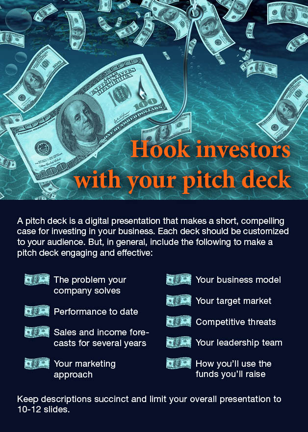 Hook investores with your pitch deck.